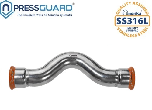 Stainless Steel 316L Press Fit Cross Over